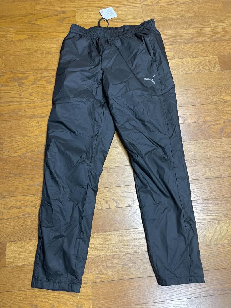 PUMA(プーマ） 裏起毛 ナイロン セットアップ サイズL ブラック