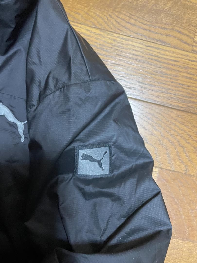 PUMA(プーマ） 裏起毛 ナイロン セットアップ サイズL ブラック
