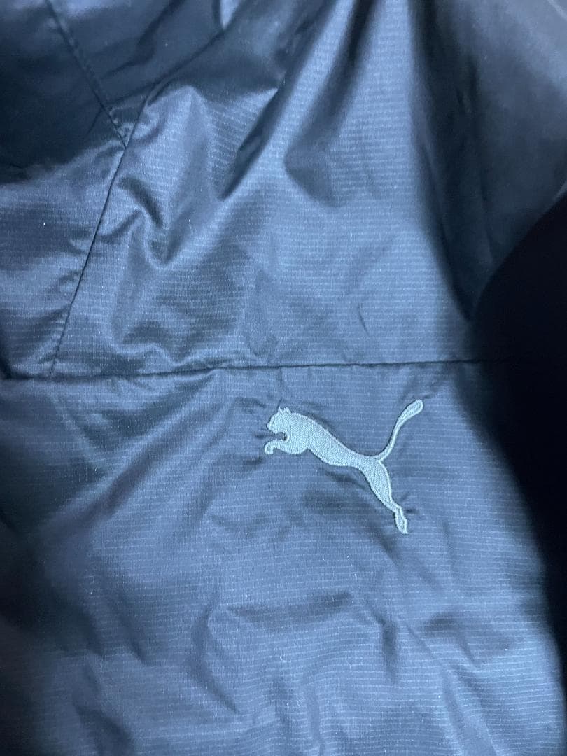 PUMA(プーマ） 裏起毛 ナイロン セットアップ サイズL ブラック