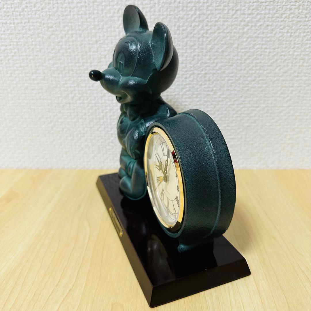 ミッキーマウス　ブロンズ　置き時計