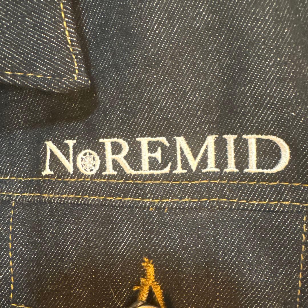 【一回着用・極美品】NOREMID デニムジャケット バック刺繍 濃紺 Mサイズ
