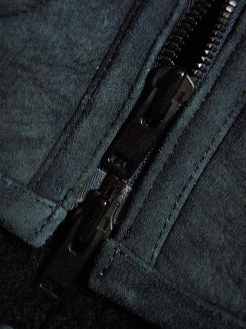 高級 羊革 S DENHAM ボア ムートン ベスト 紺 ネイビー SMALL