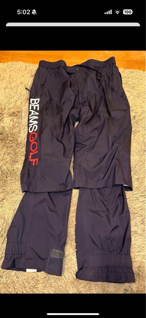 BEAMS GOLF XL ネイビー レインウェア上下セット