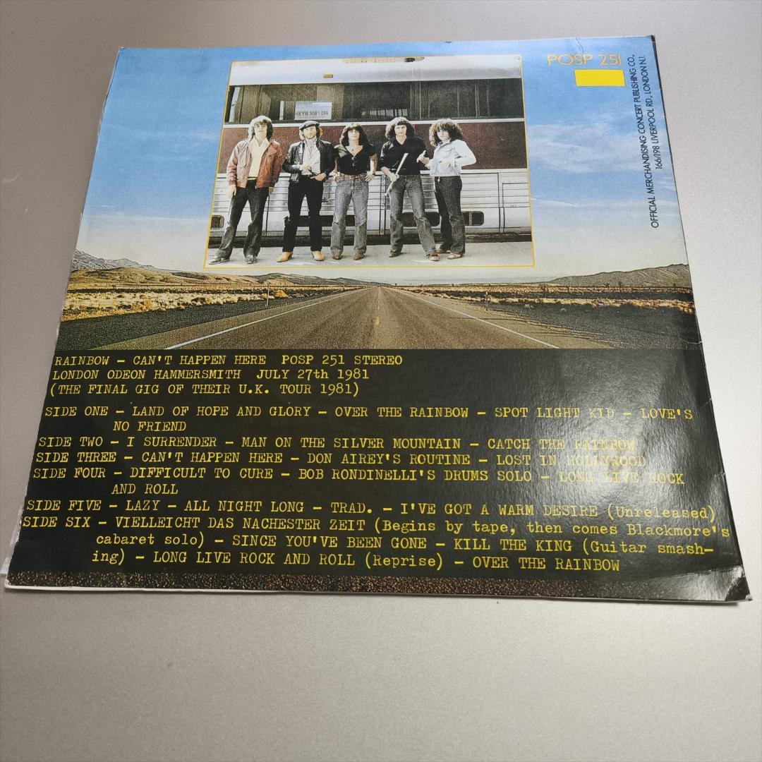3LP レコード レインボー RAINBOW CAN'T HAPPEN HERE