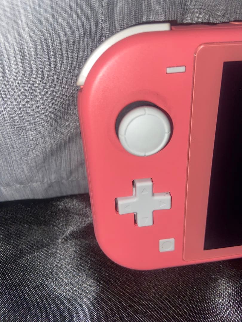 Switch Lite 保護フィルム(強化ガラス)グリップカバー付 ピンク