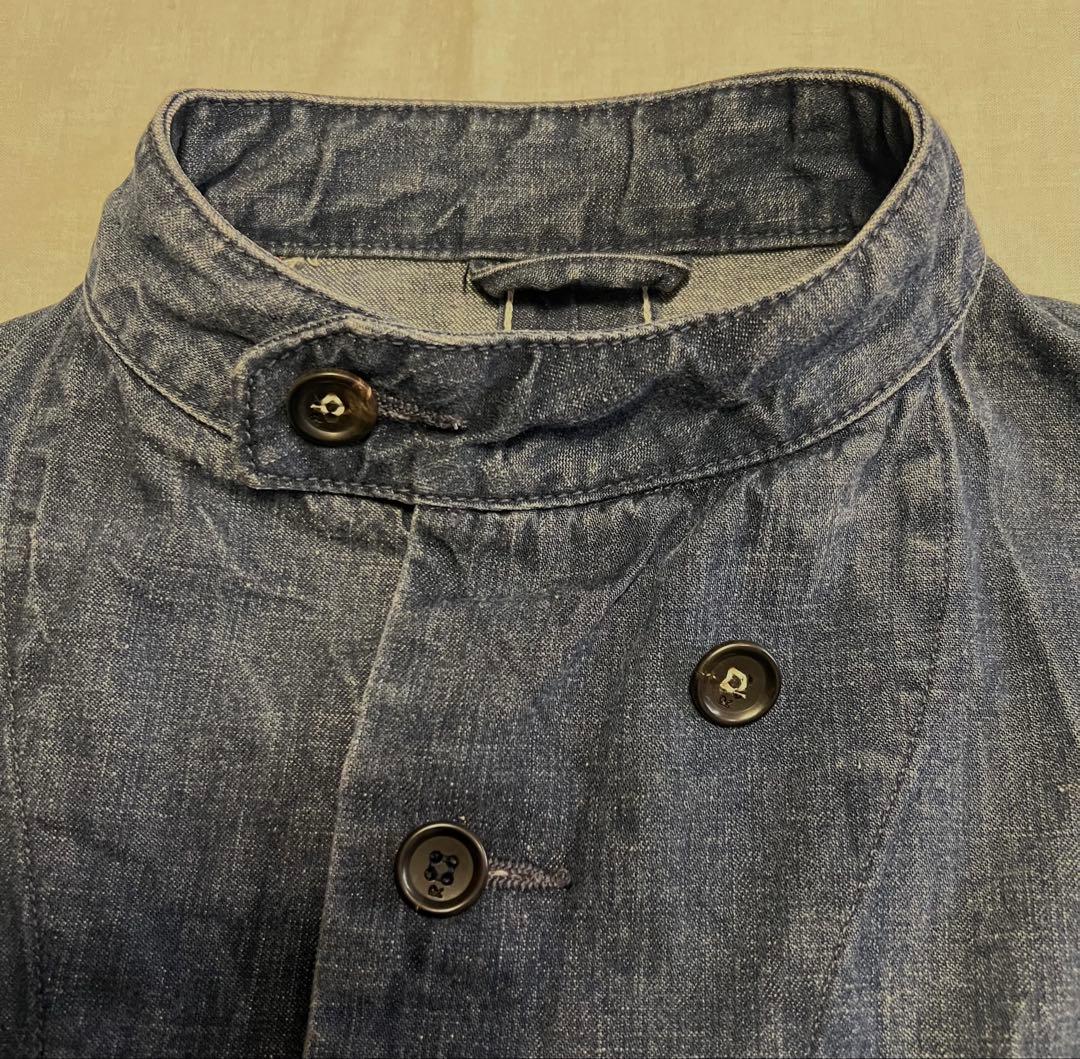 「45R 」デニムスタンドカラージャケット　お値下げ‼️