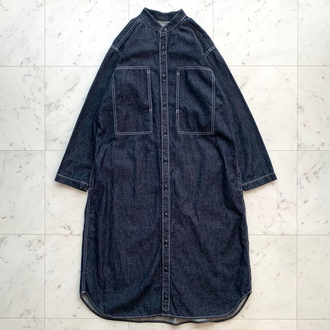 美品 ビームスボーイ 6.6オンスUSアーミーデニムワンピース 濃紺 コットン