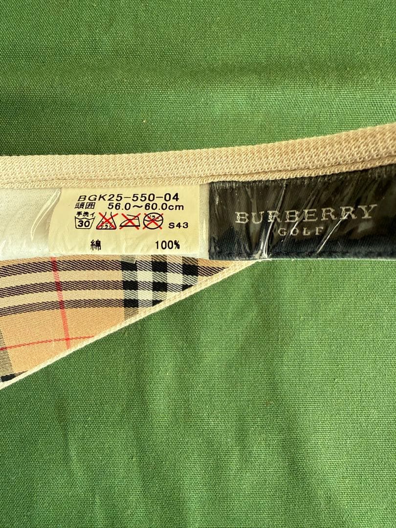 BURBERRY GOLF レディース　ノバチェック サンバイザー