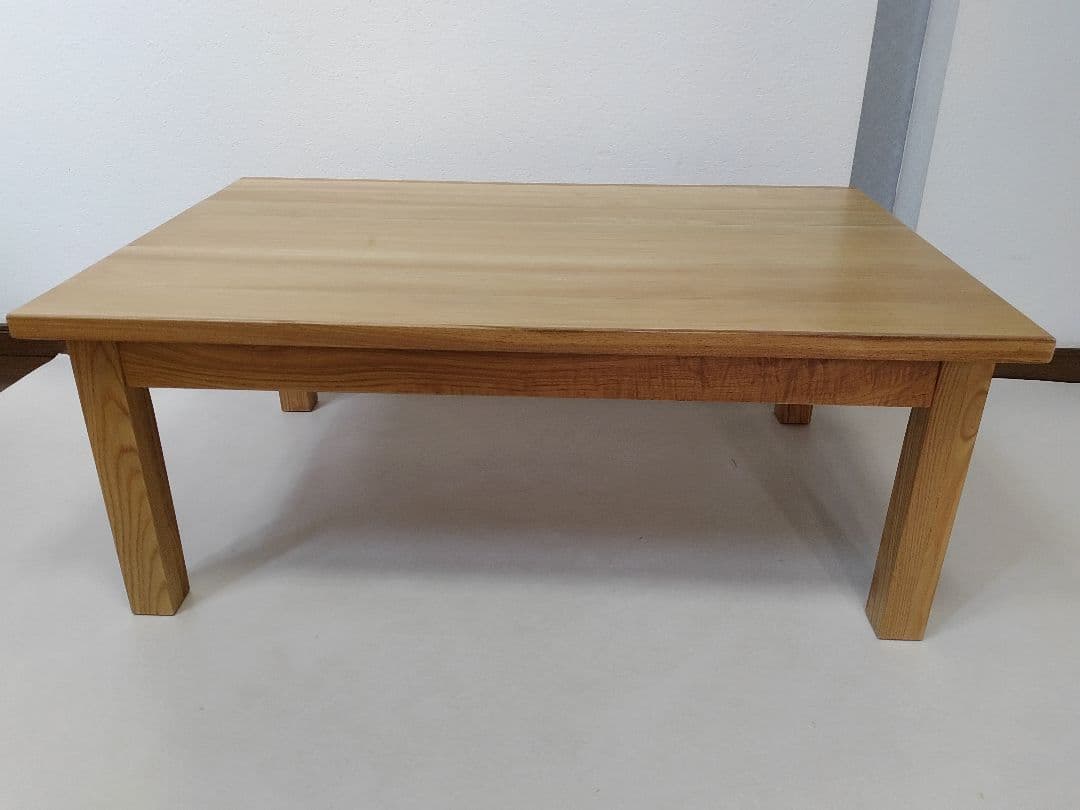 廃盤 希少 無印良品 タモ材 ローテーブル センターテーブル 木製 ナチュラル