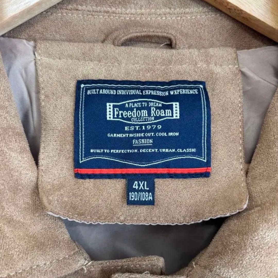 ブラウン スエードジャケット レザージャケット フロントポケット付き アメカジ