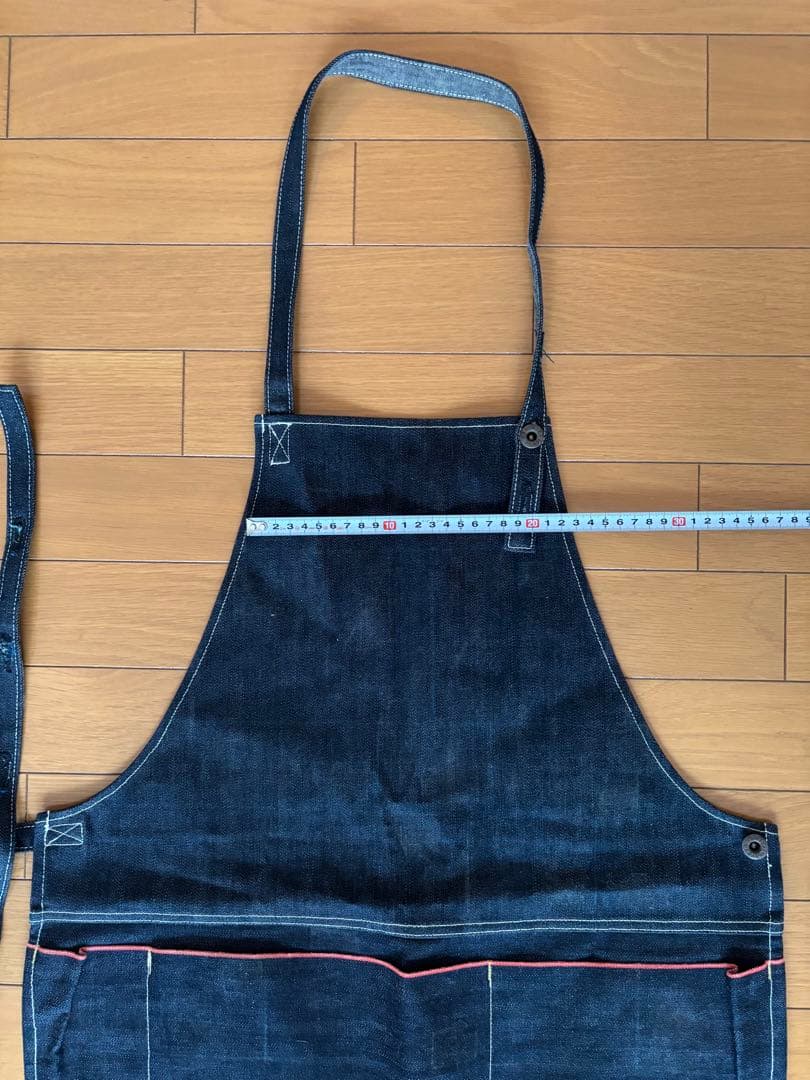 キャピタル KAPITALダークブルー デニムエプロン