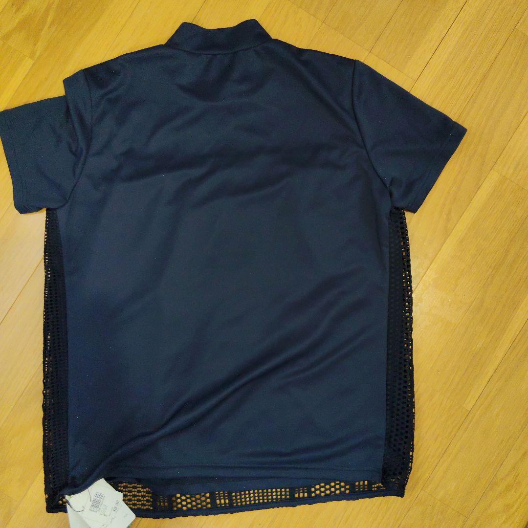 新品　Castelbajac Sport ネイビー メッシュシャツ