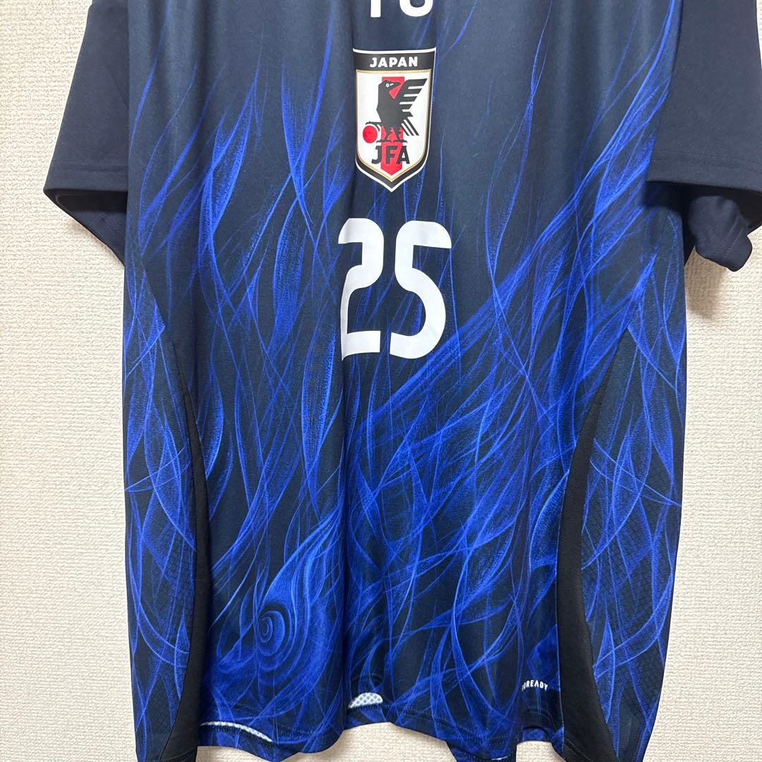 サムライブルー　日本代表　Y-3ユニフォーム　背番号25 綱島悠斗