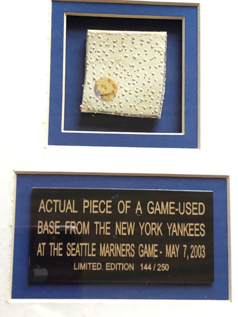 あ*し様 イチロー・松井 メジャー対戦記念　限定額（生写真＆ベースピース）