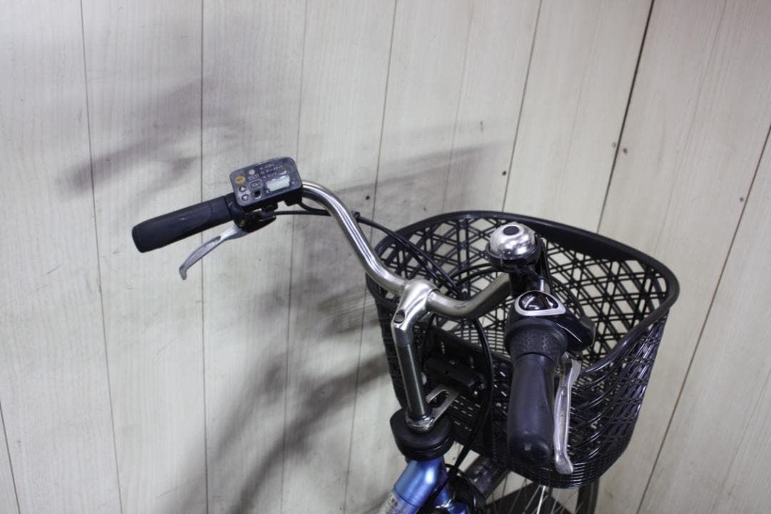 青色 シティタイプ 電動アシスト自転車