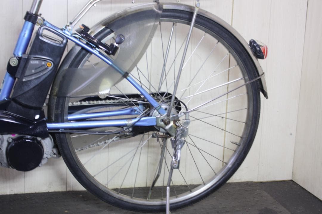 青色 シティタイプ 電動アシスト自転車