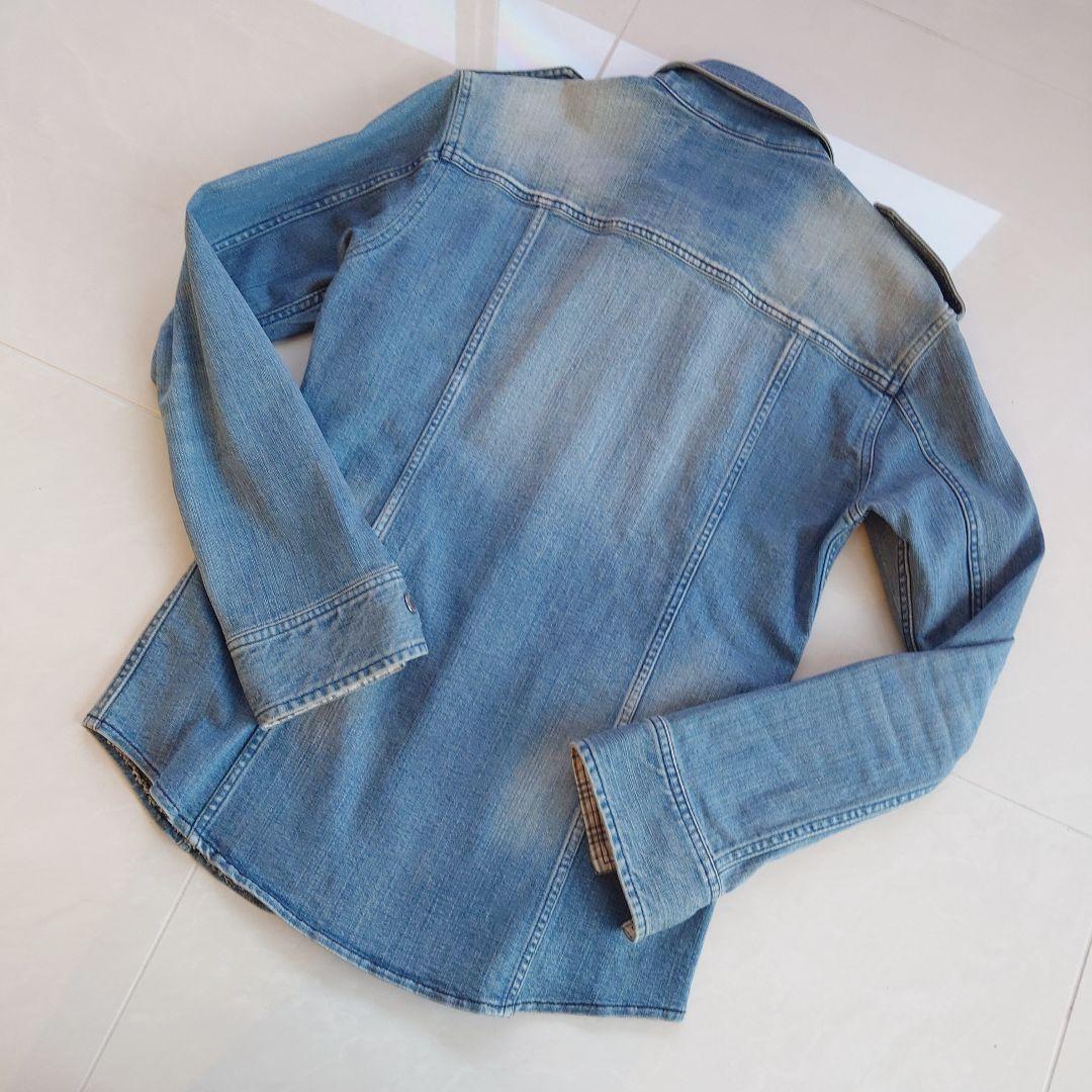 バーバリーブラックレーベル　メンズ　 デニムジャケット　Mサイズ