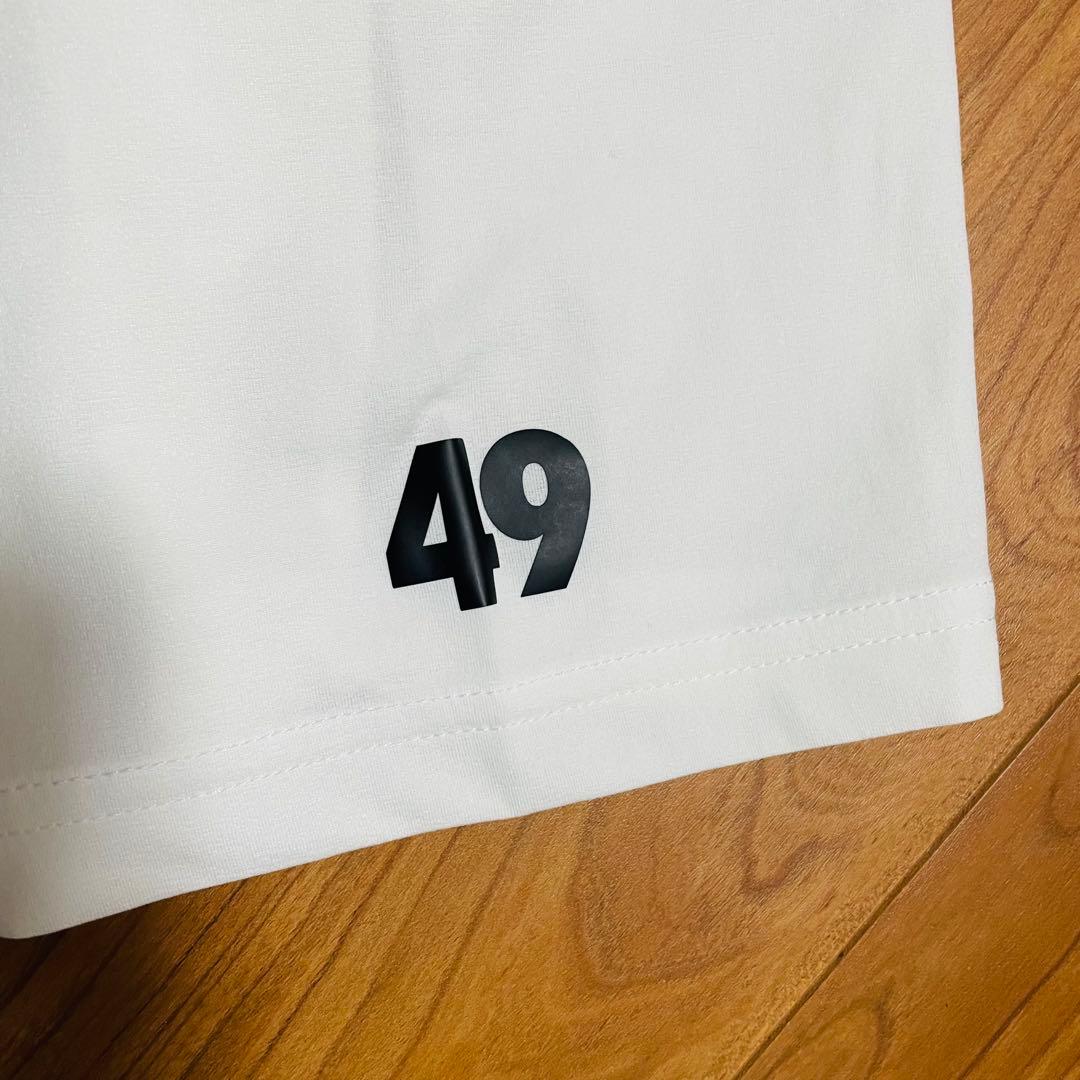 TFW49 モックネックTシャツ ホワイト　XL ゴルフ