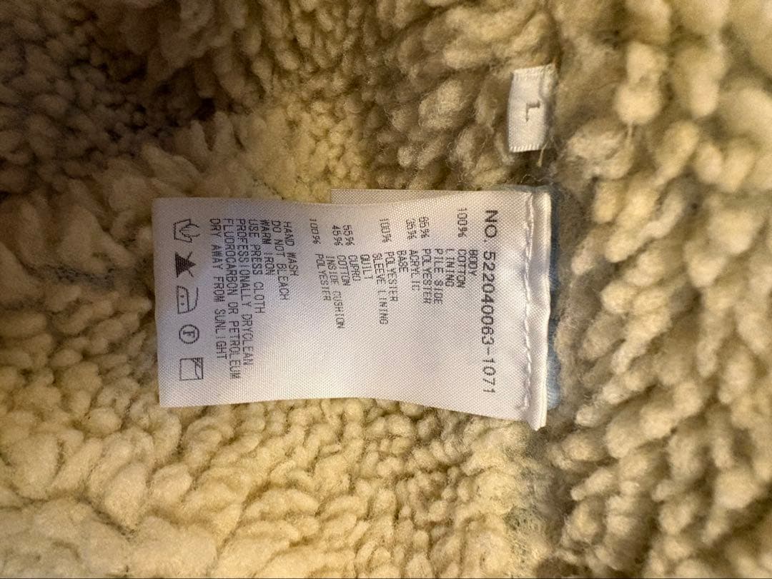 【美品】Ron Herman ロンハーマン ボアデニムジャケット Lサイズ