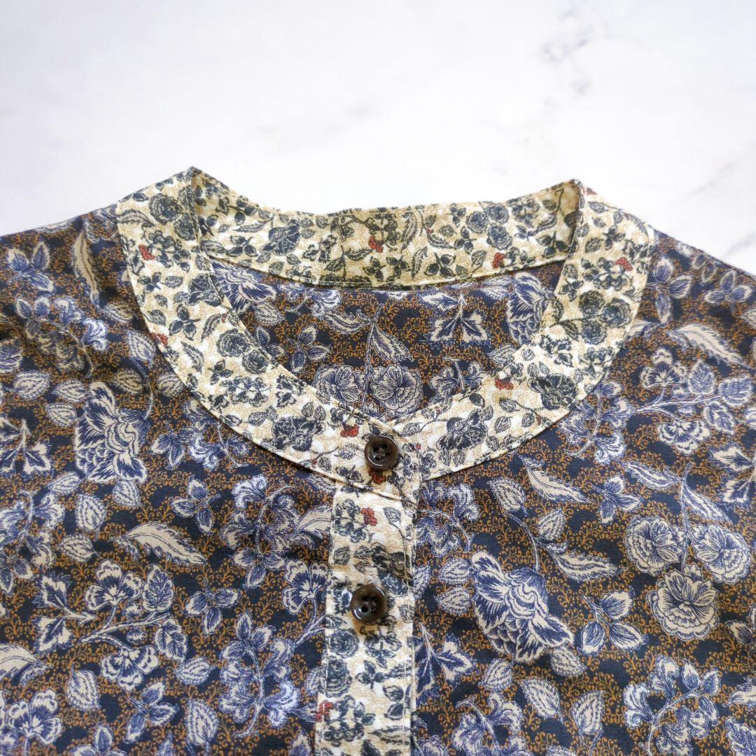 北欧暮らしの道具店 花柄 総柄 ロング 大人のための柄ワンピース コットン