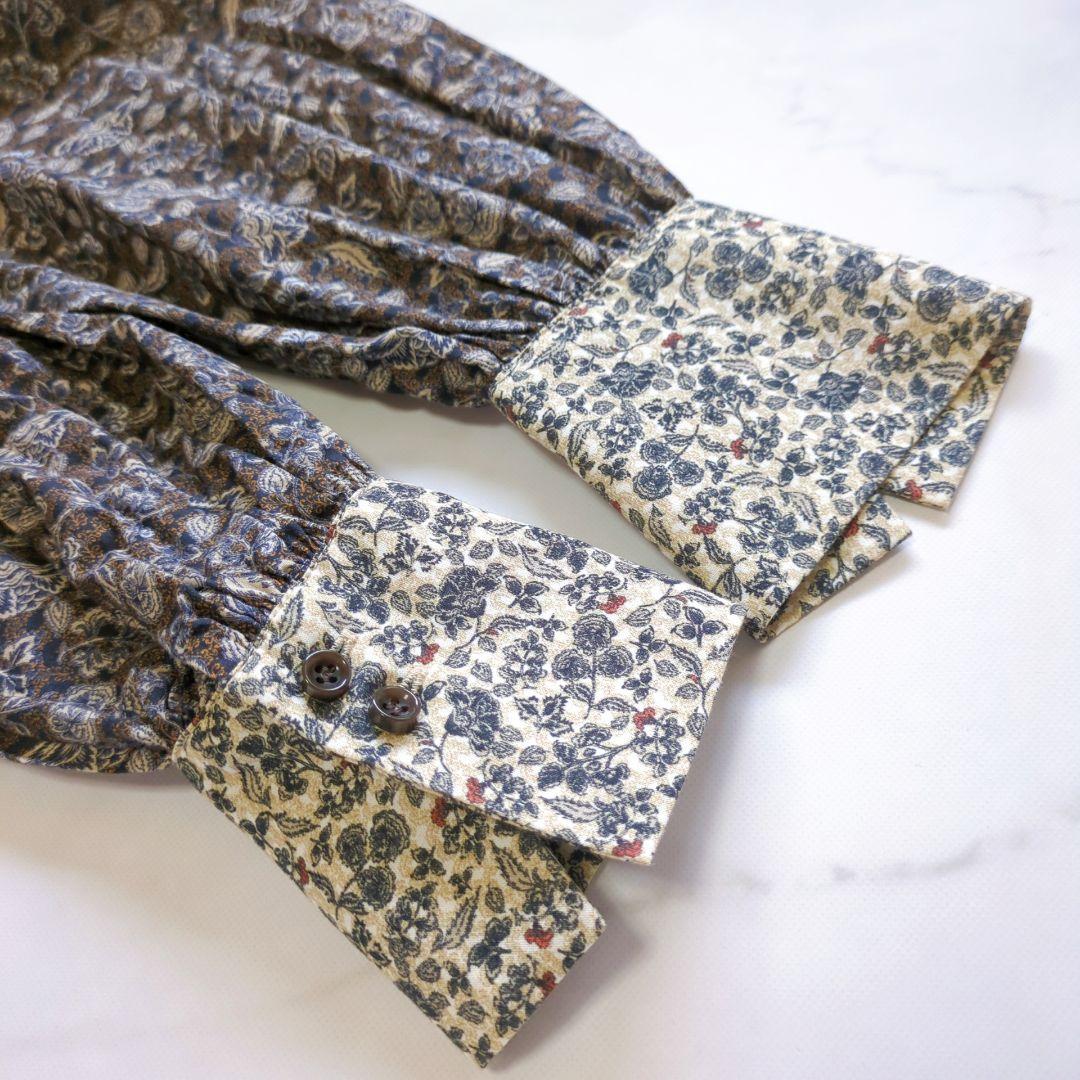 北欧暮らしの道具店 花柄 総柄 ロング 大人のための柄ワンピース コットン