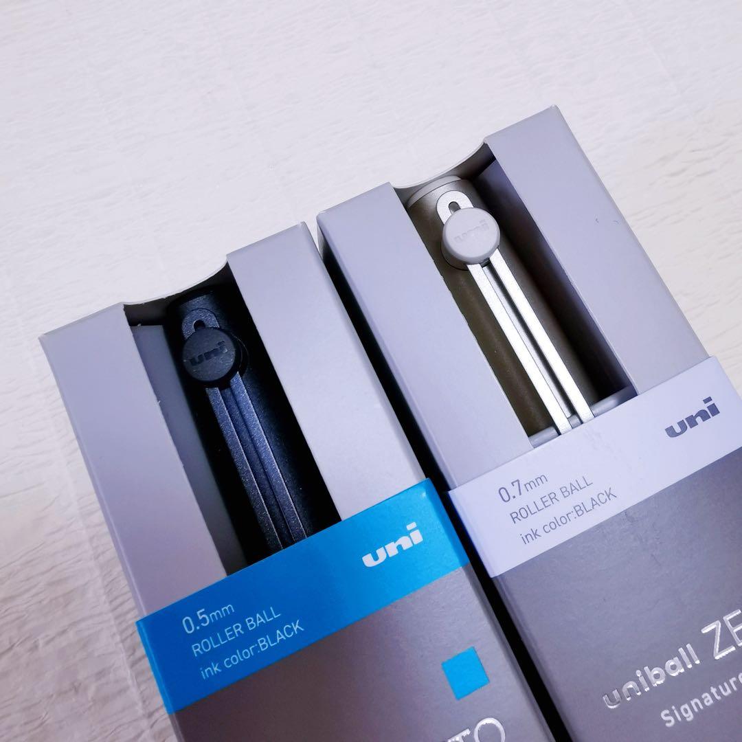 ✨ユニボールZENTOシグニチャーモデル0.5mm/0.7mm 2本セット✨