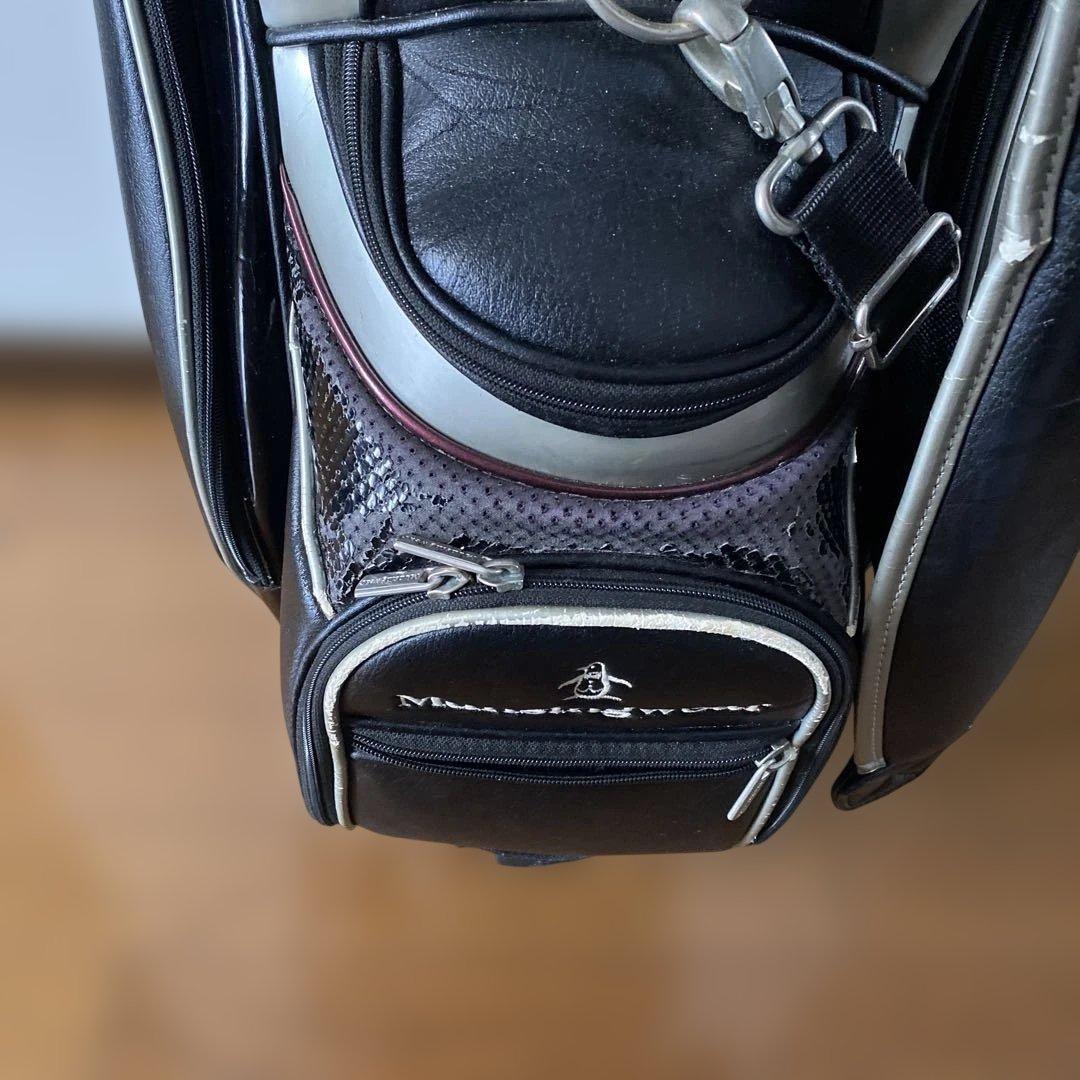 Munsingwear キャディバッグ ブラック/ホワイト キャスター付き