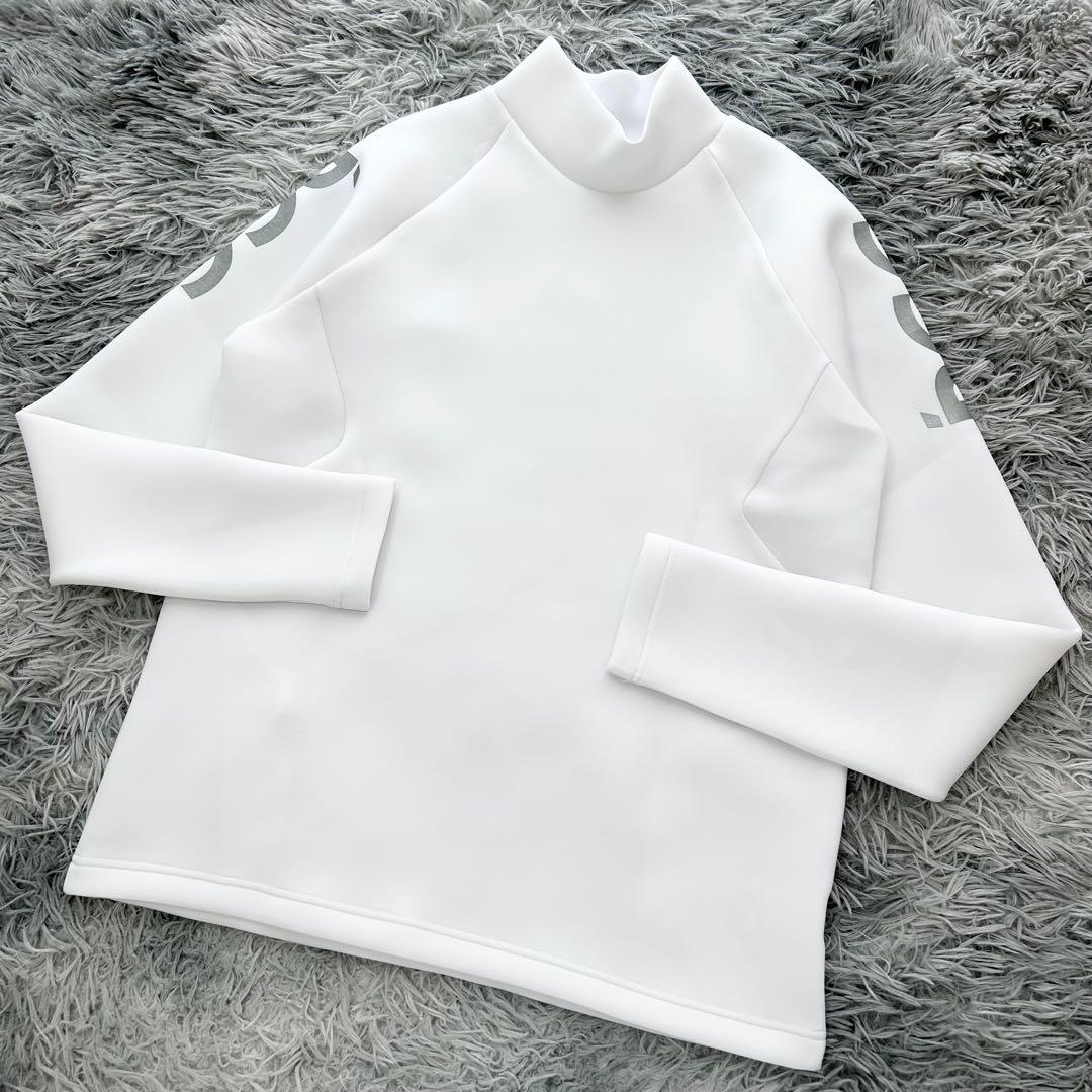 新品　PGG パーリーゲイツ　ハイネック　長袖カットソー　ホワイト　サイズ6