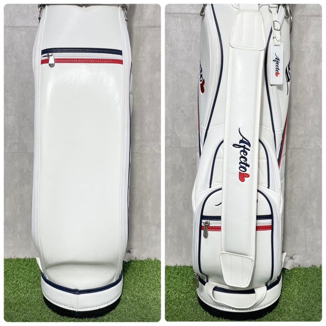 アフェクト Afect キャディバッグ ゴルフバッグ ホワイト レディース 良品