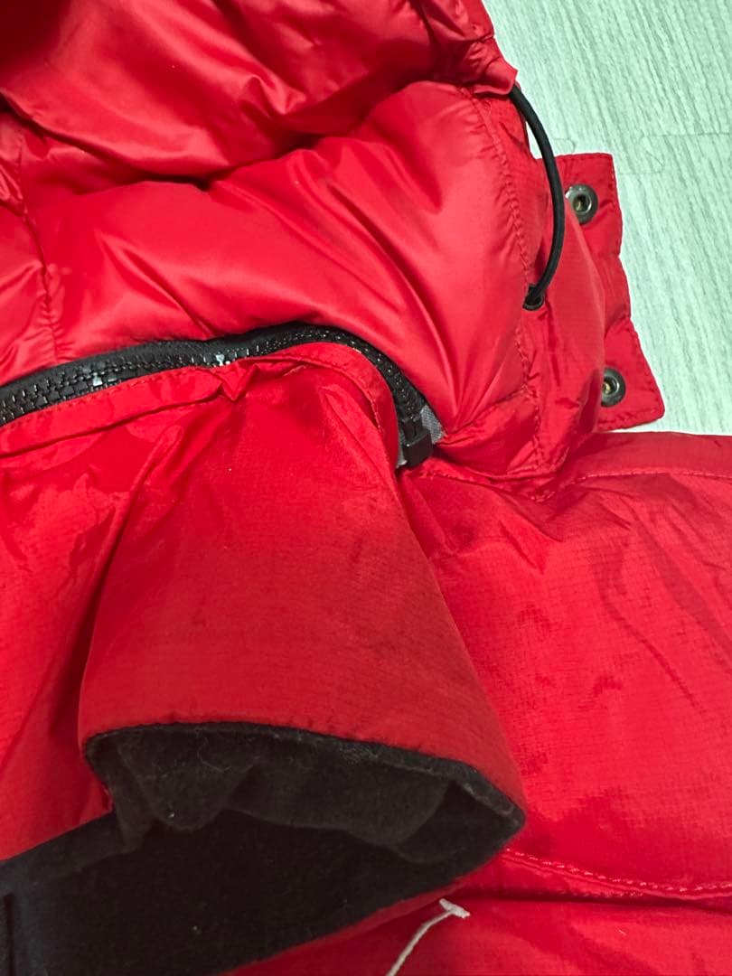 ポロラルフローレン ダウンベスト ビッグポニー刺繍 星条旗 メンズS レッド 赤