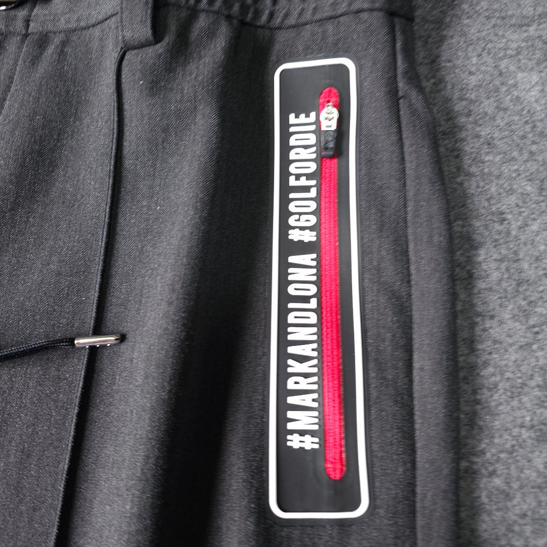 マークアンドロナ】2023年人気ラバースカルロゴマーク ストレッチゴルフパンツL