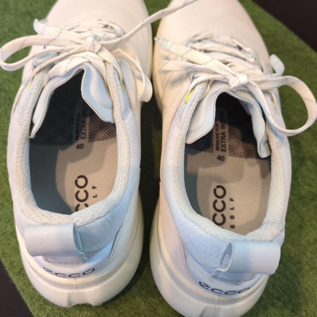 定価35200円 ECCO エコーバイオムH4ゴルフシューズ 40 ホワイト