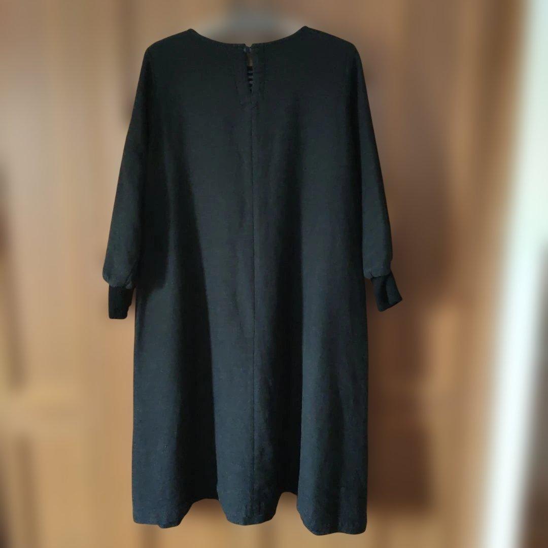 群言堂根ねやわらかデニムロングワンピース