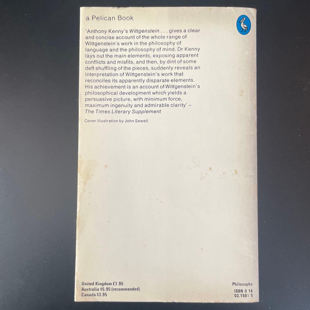 Anthony Kenny Wittgenstein 英語版