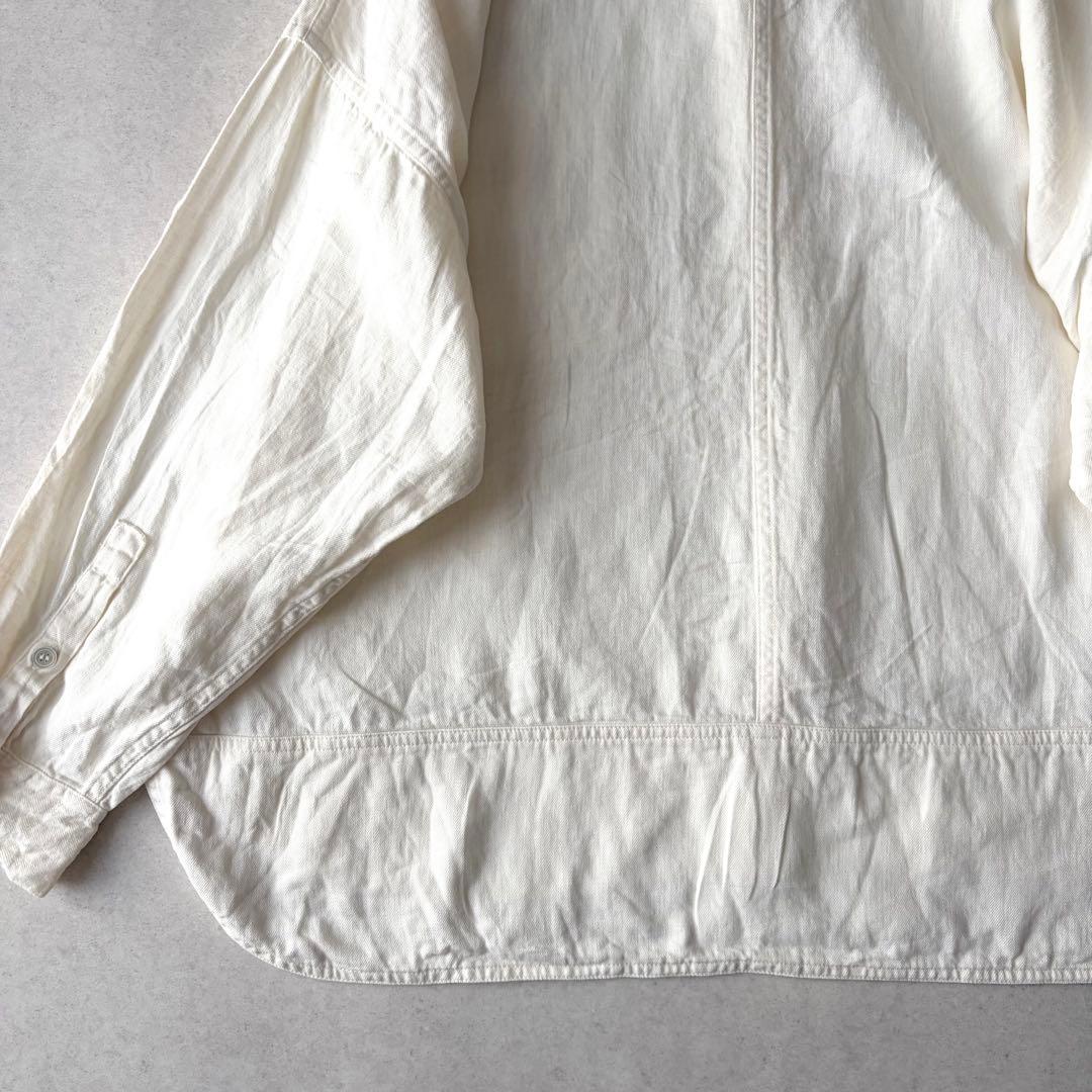 ARGUE アギュー リネンコットン シャツ オーバーサイズ ゆったり