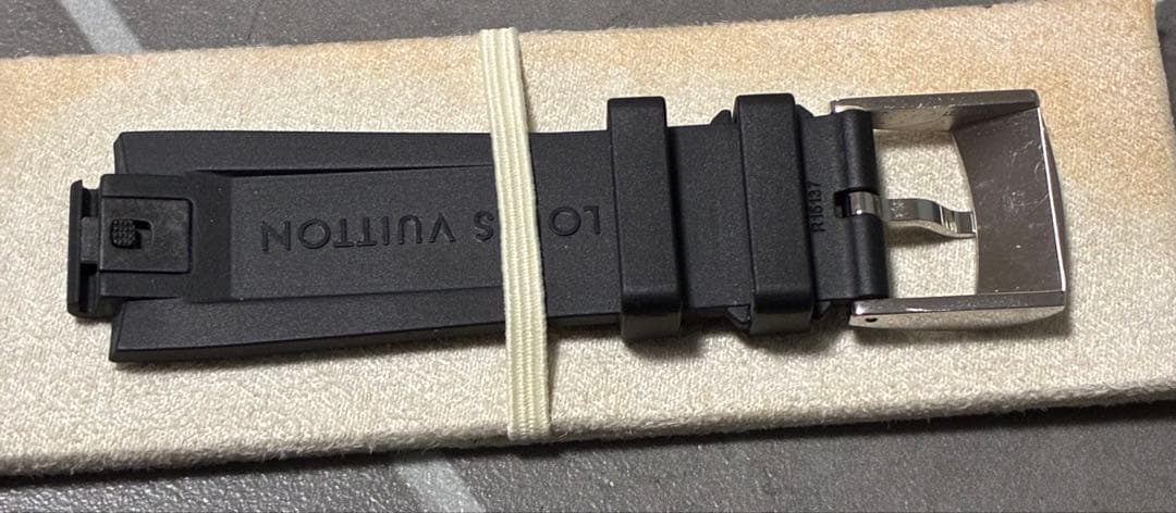 【美品】タンブール ラバーベルトモノグラム ブラック