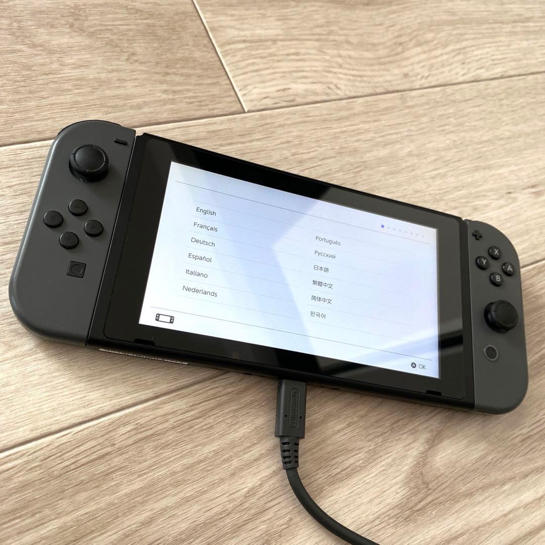 Nintendo switch 本体 セット グレー