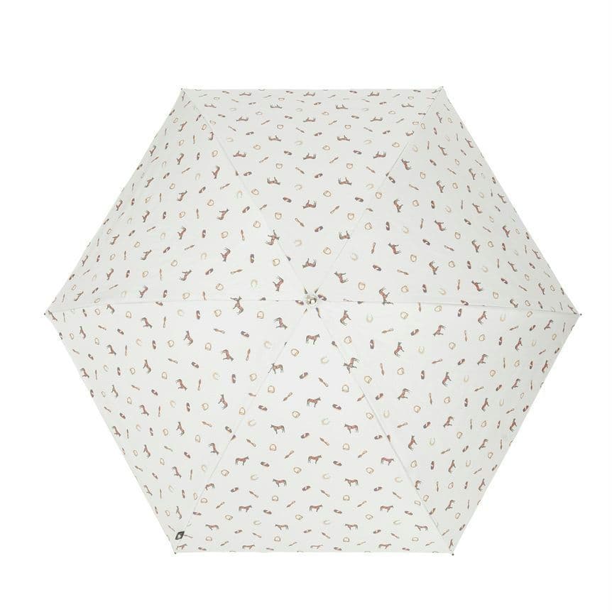 未使用POLOラルフローレンUV遮光遮蔽晴雨兼用折り畳み傘ホースプリント55cm