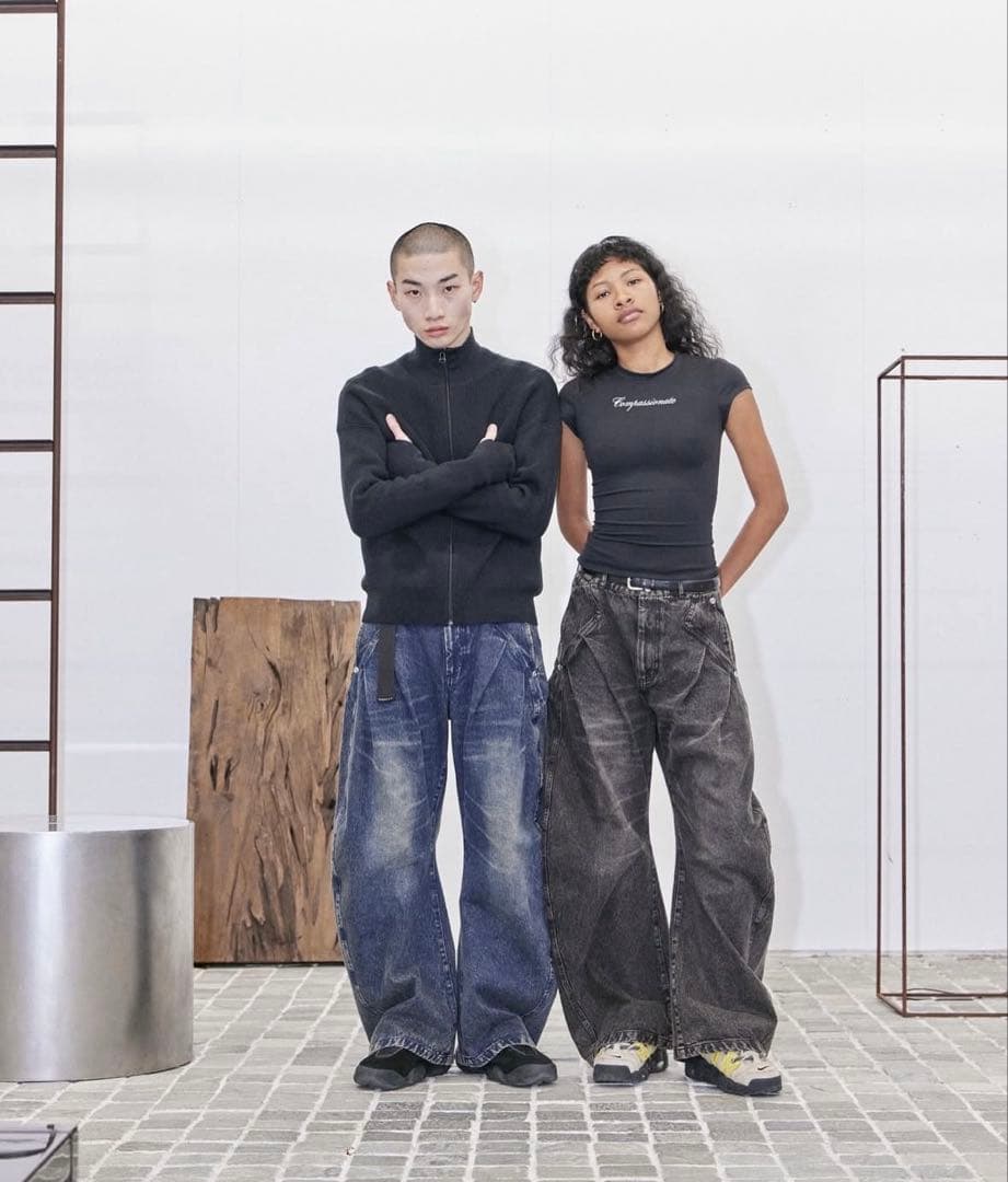 CONZ カーブドデニムパンツ サイズ2