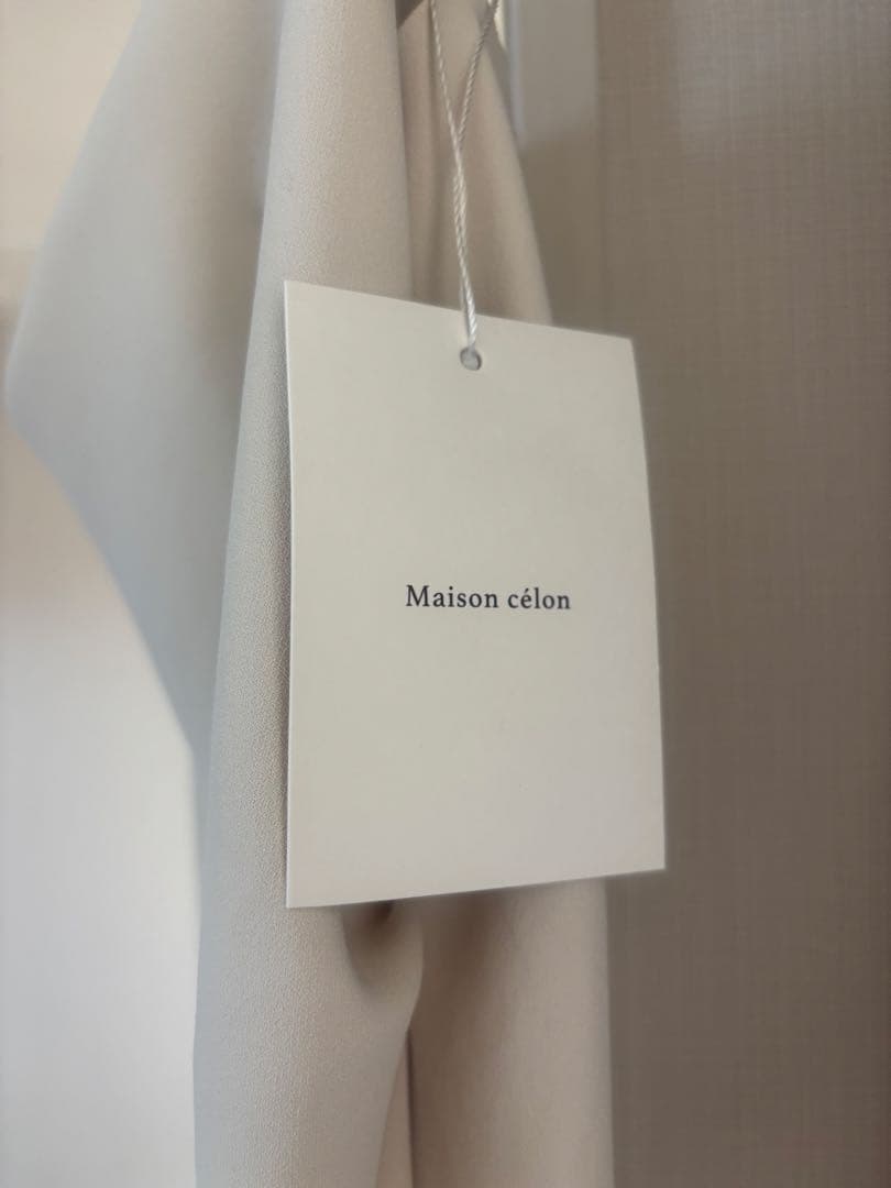 【新品未使用】celon asymmetry drape cami dress