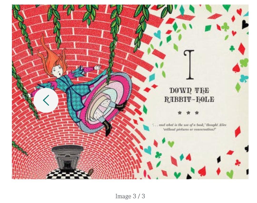 ＜未開封＞美しい絵本『不思議の国のアリス』Alice In Wonderland