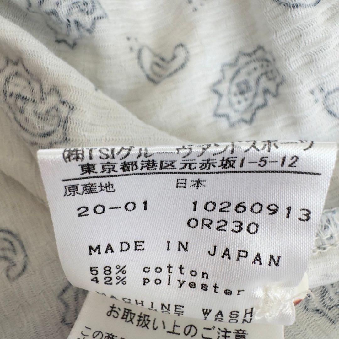 PEARLY GATES✨ポロシャツ　シアサッカー　ペイズリー柄　刺繍　日本製