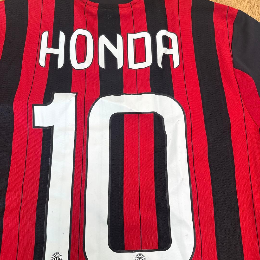本田圭佑ACミラン adidas シャツ 赤黒 7番