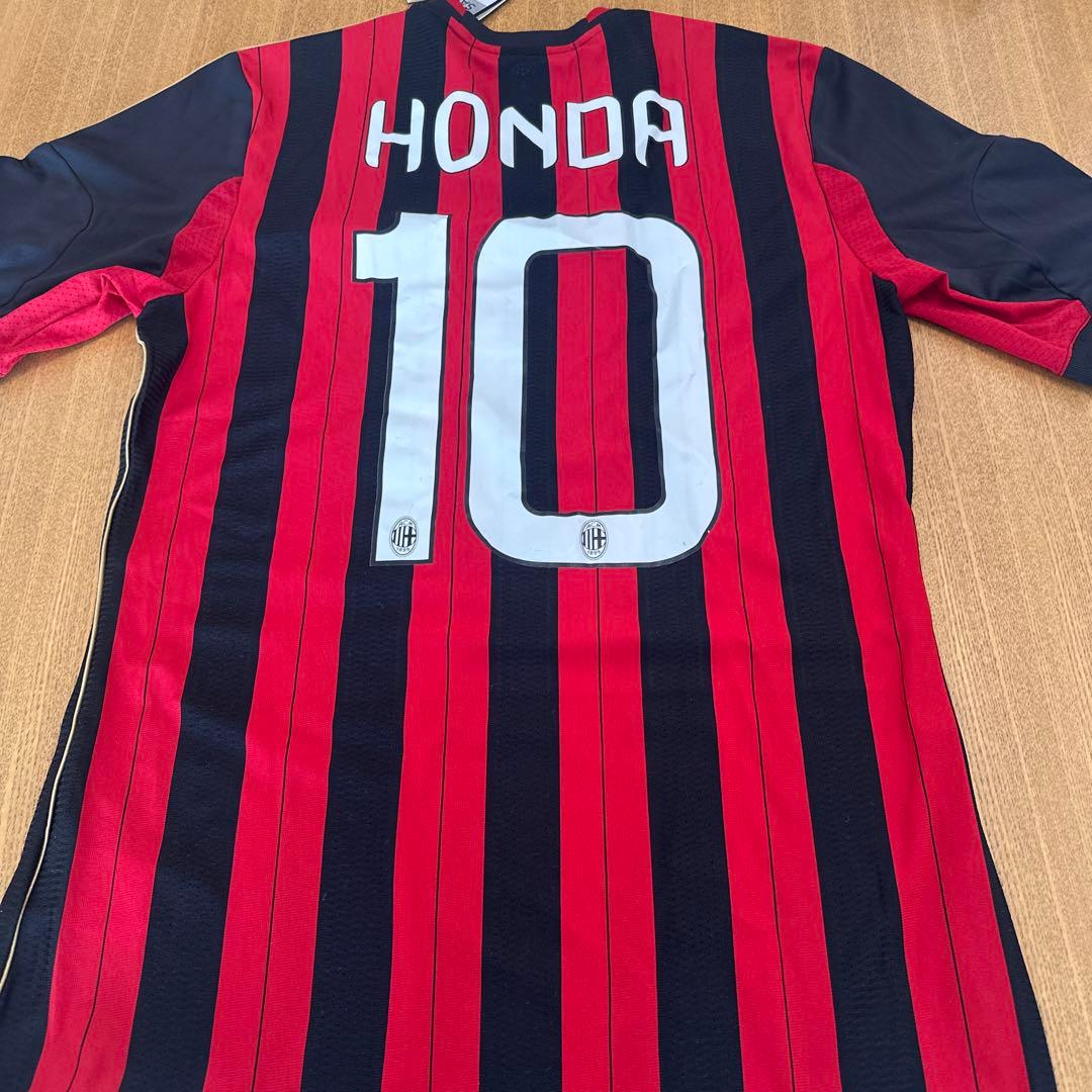 本田圭佑ACミラン adidas シャツ 赤黒 7番