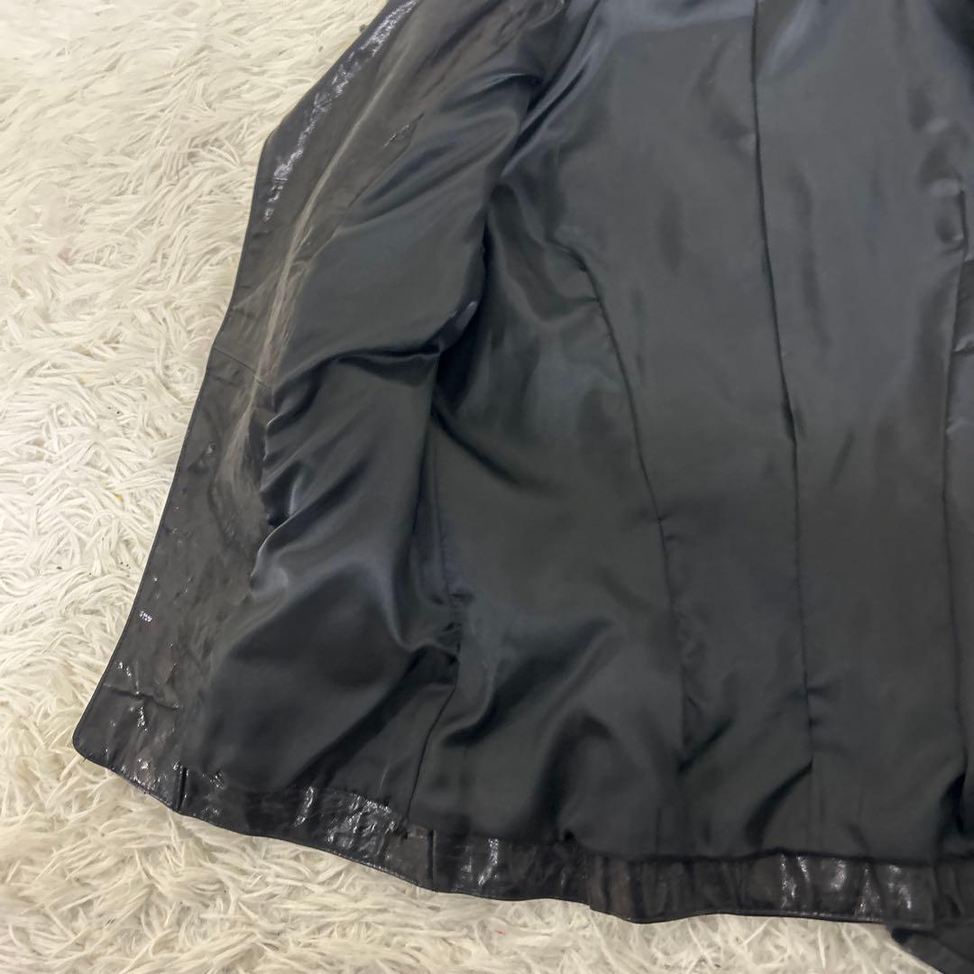 SLY レザー ライダース ジャケット archive v系 goth 光沢