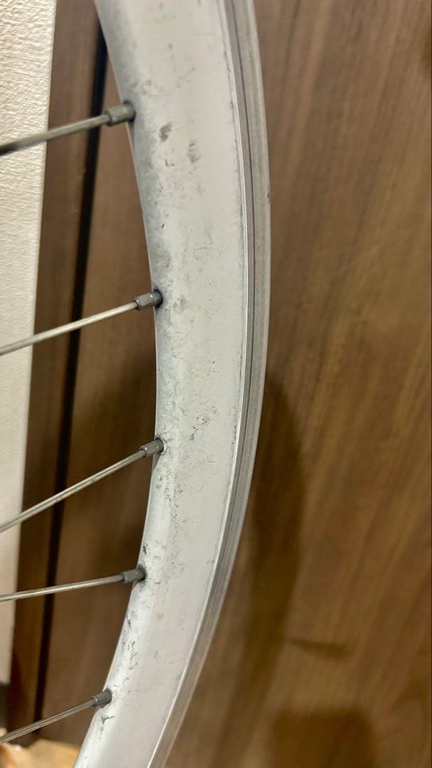 【ピスト/シングル用ホイール】カッコいいホワイトリム★重量1.35k g