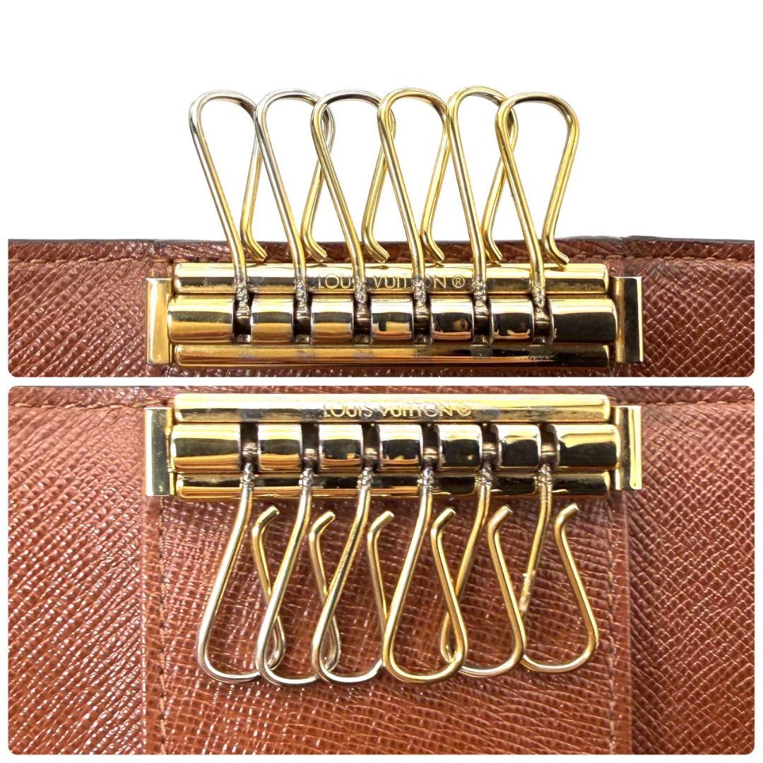 美品 ルイヴィトン モノグラム ミュルティクレ6 キーケース 6連 鍵 key