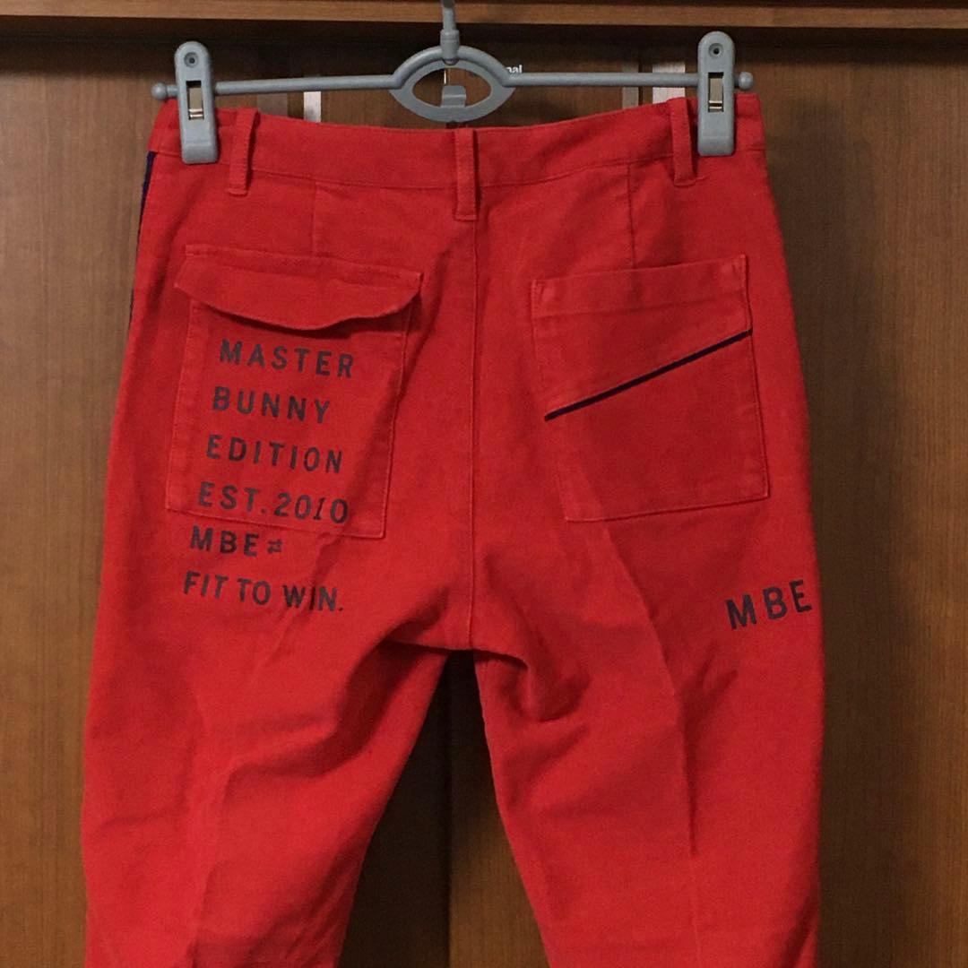 マスターバニーエディション　ストレッチパンツ　０　赤　TSI　パーリーゲイツ