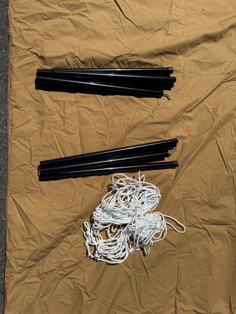 WAQ ヘキサタープTC Mサイズ　280cm 32mmポールセット