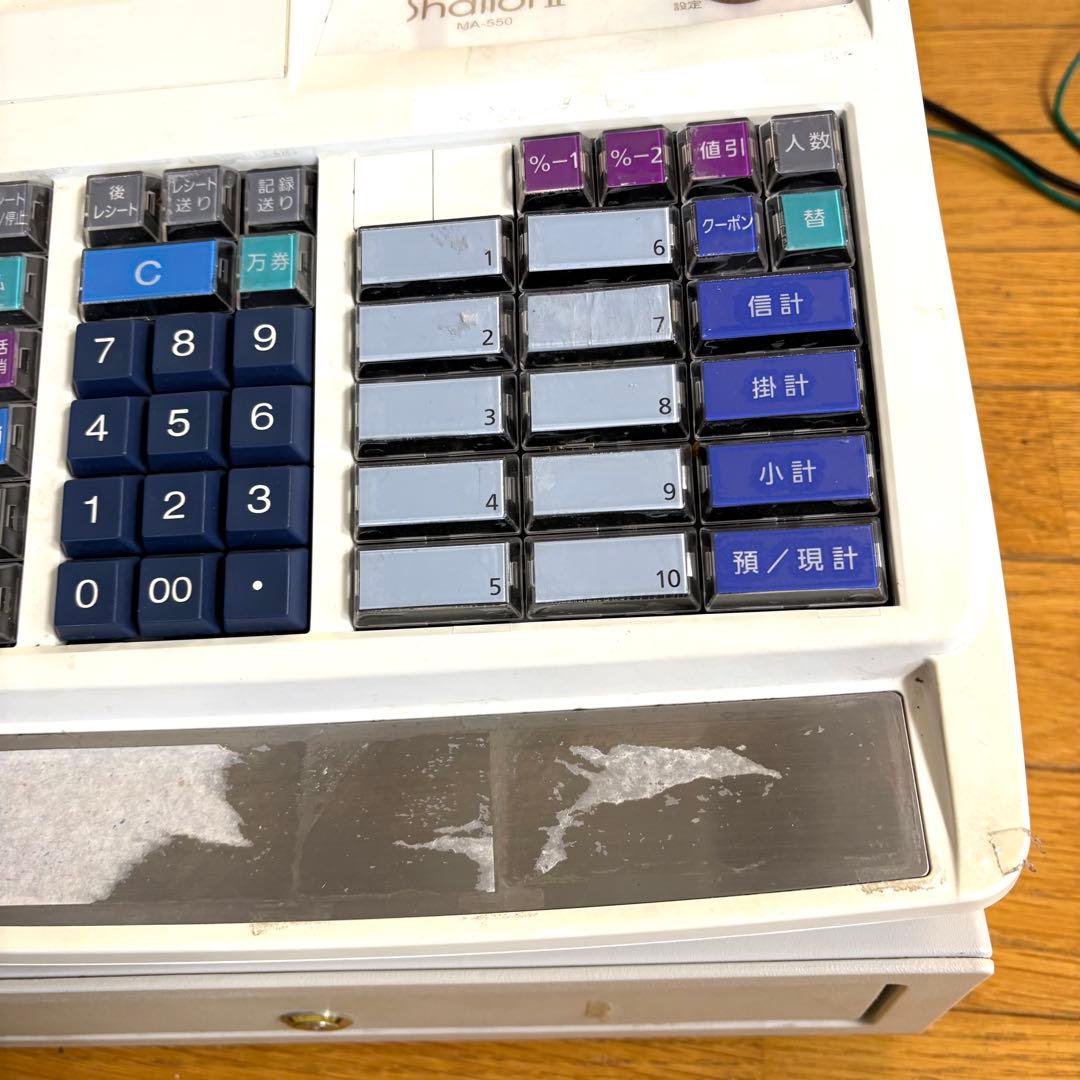 ジャンク品 TEC レジスターMA-550 Shallot Il